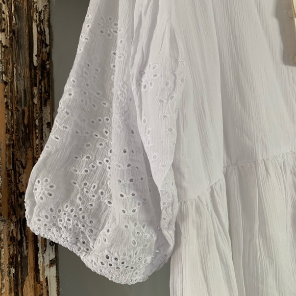 Matilda Jane Good Hart Eyelet Dress Large White NWT - Picture 5 of 5